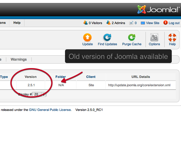 Update Joomla 3