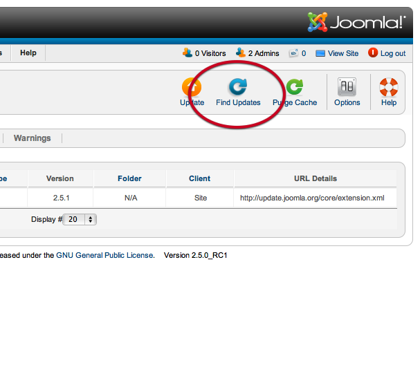 Update Joomla 4