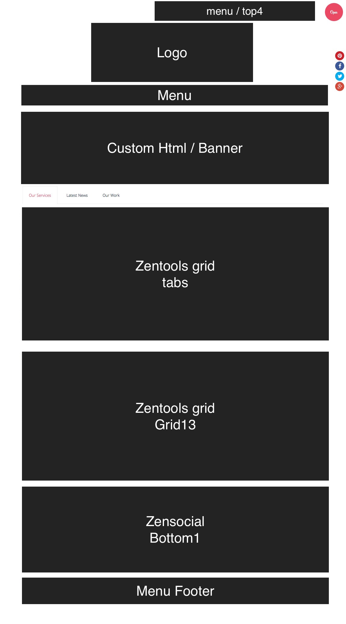 responsive2 Front page setup