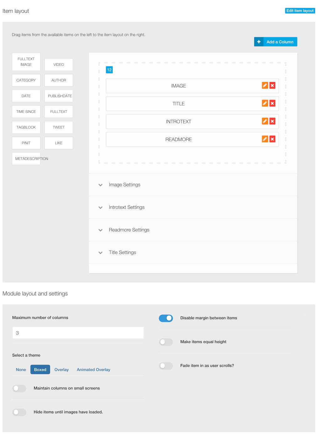 Zentools grid settings