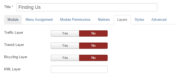 layers settings