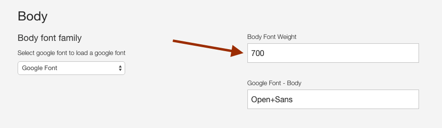 Font Weight