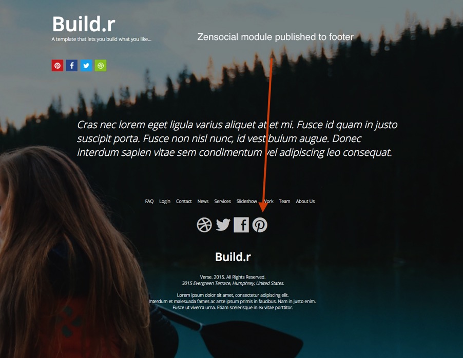 Social Footer