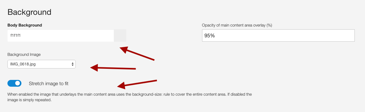 Background Settings