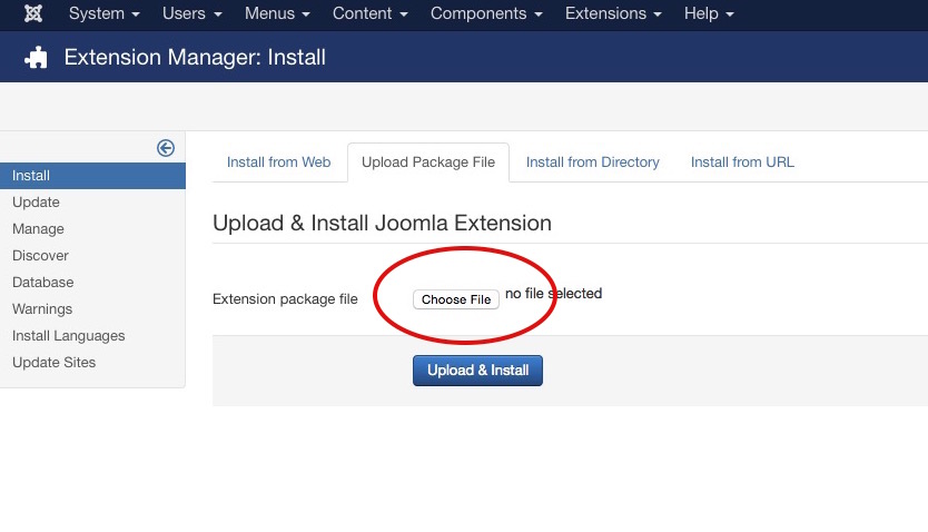 How to install a Joomla plugin step 2