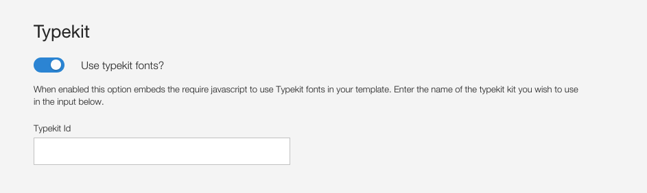 Using Typekit
